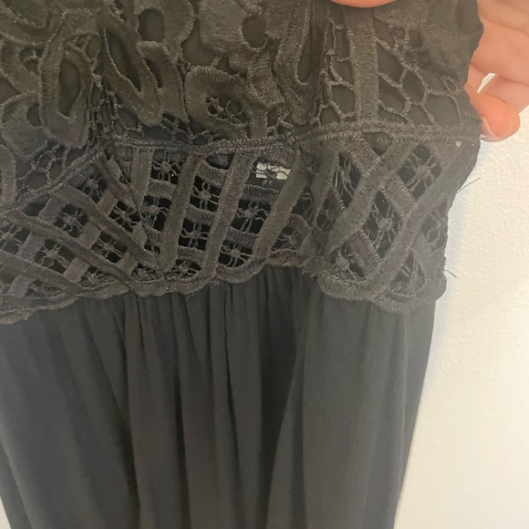 NWT Women’s Blue B Collection Black Holly Lacy Dress Size Medium - Picture 3 of 11